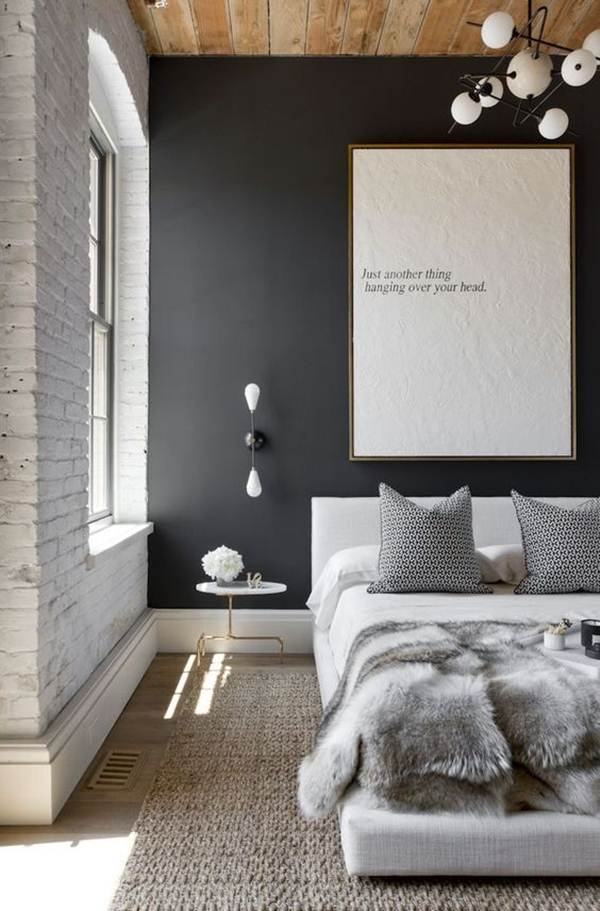 Dormitorio con estilo industrial