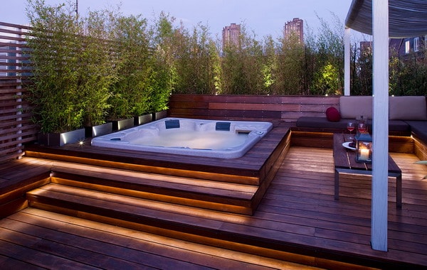 Hidromasaje en terraza