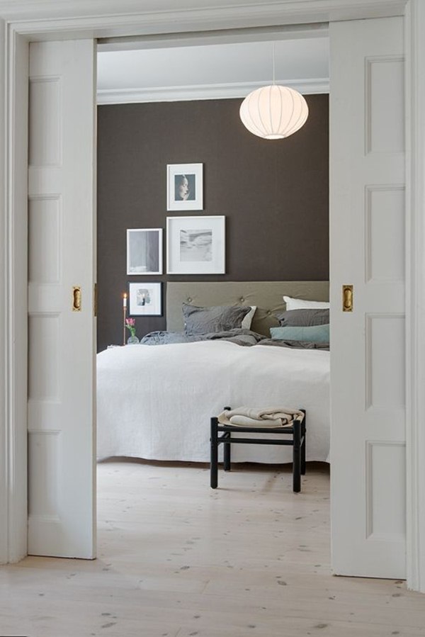Puerta corredera doble para el dormitorio