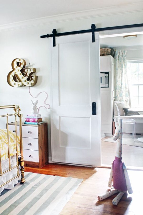 Puerta corredera en dormitorio