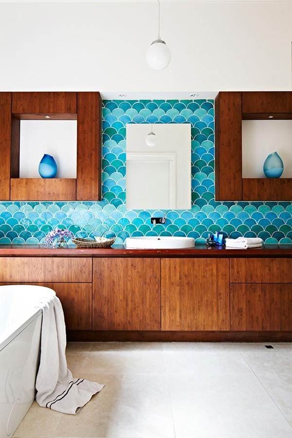 Azulejos diferentes para baños
