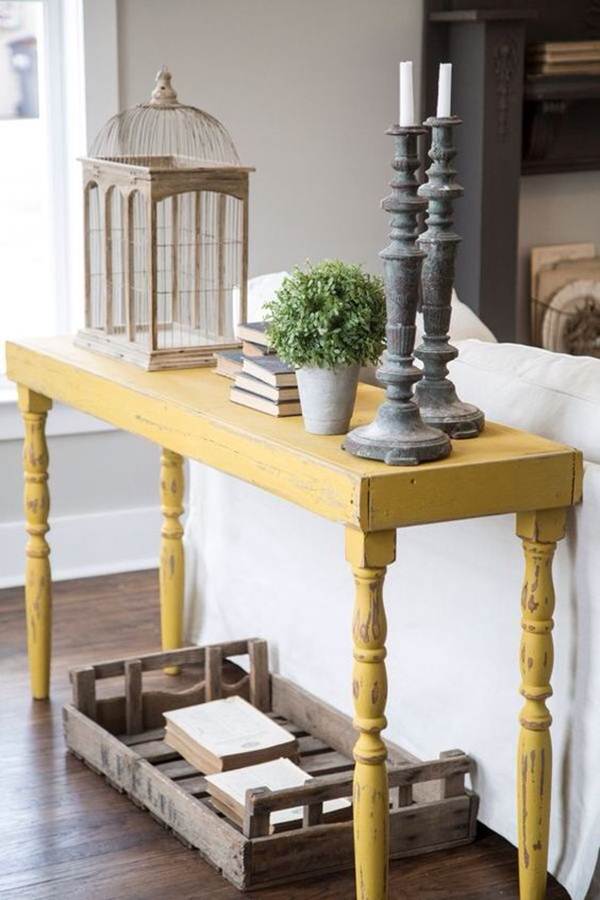 Muebles pintados con pintura a la tiza