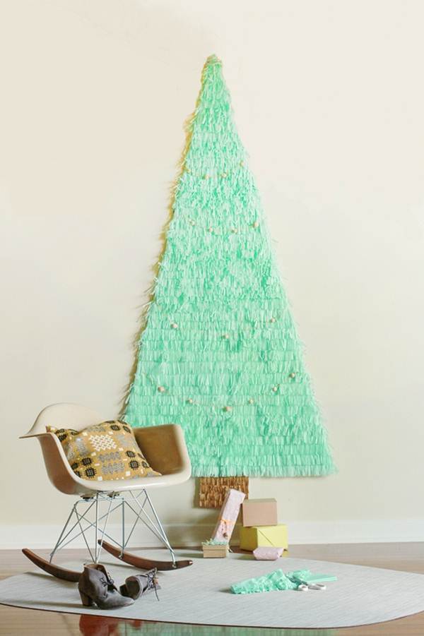 Árbol de Navidad con papel