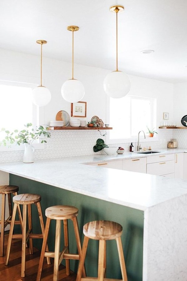 Cocina con península