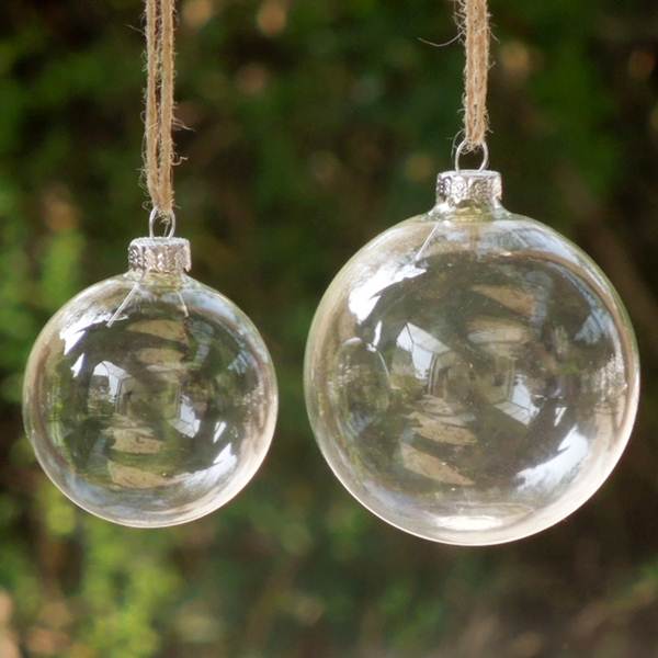 Bolas navideñas de vidrio