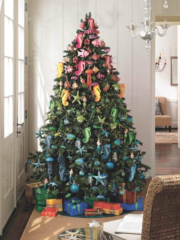 Decoración navideña con mucho color