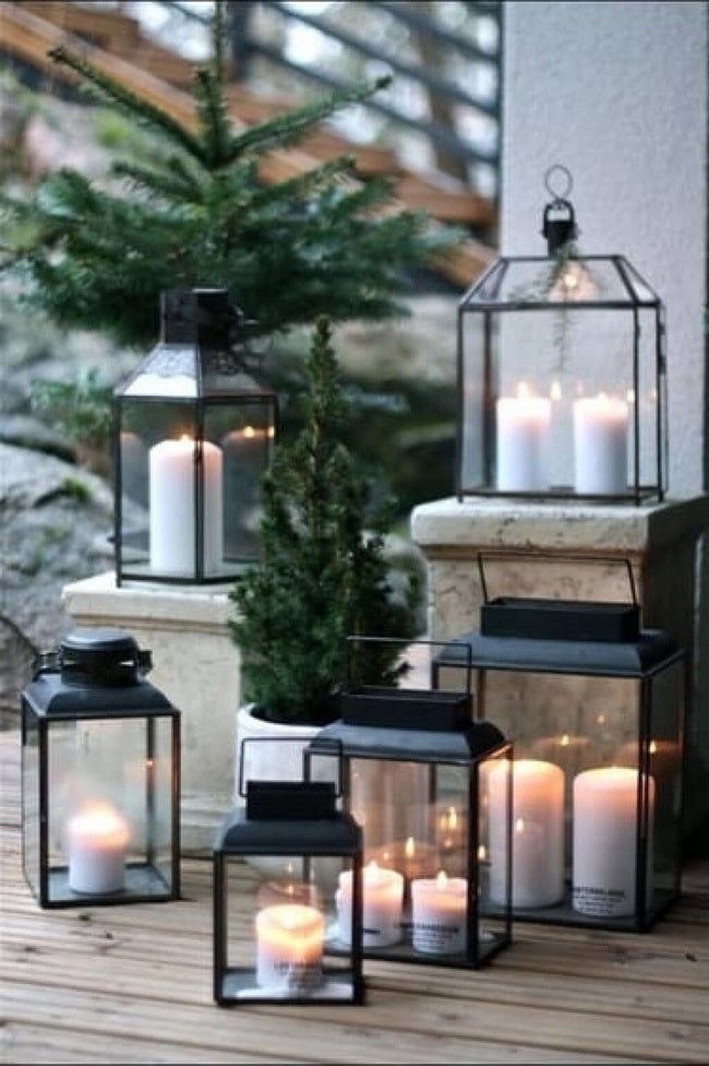 Ideas para decorar balcones en Navidad