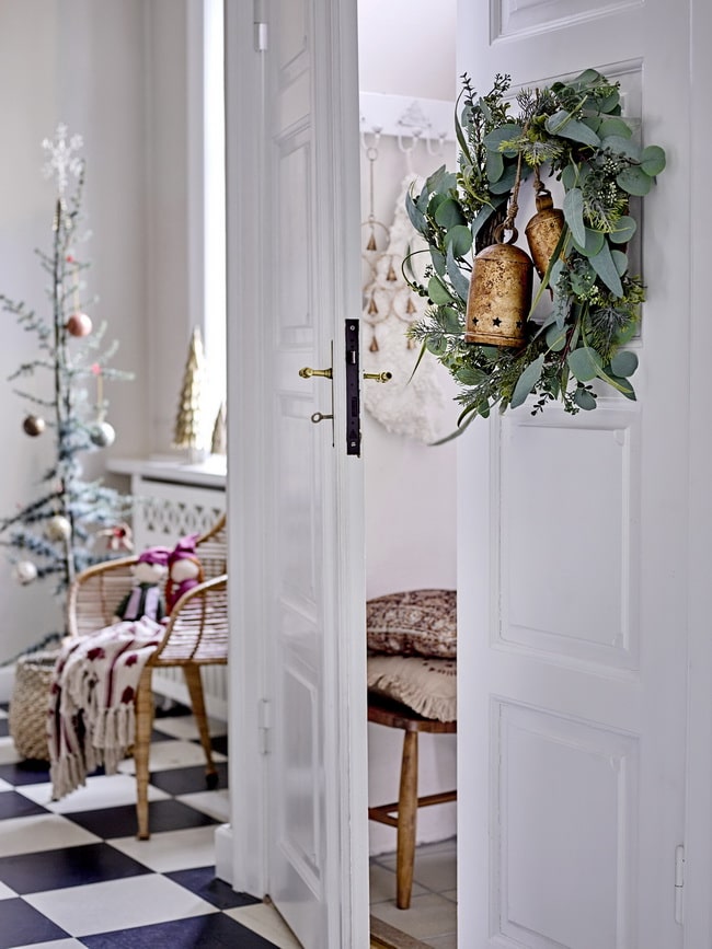 Pequeña corona de Navidad