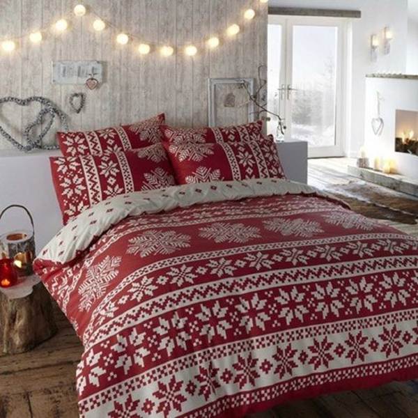 Decoración navideña para el dormitorio