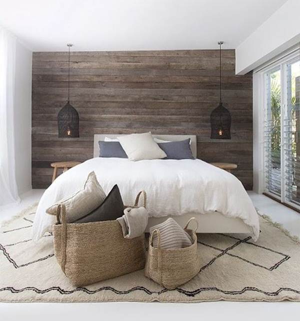 Madera en el dormitorio