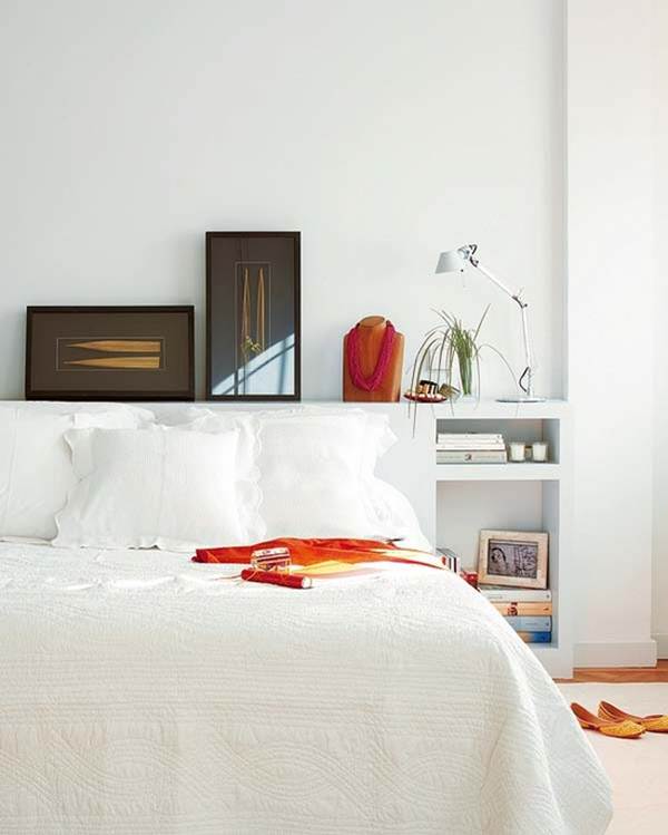 Cabecero de cama de obra