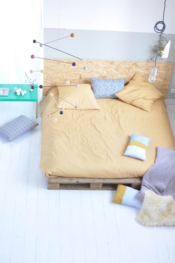 Cabecero de cama de OSB