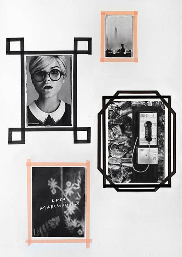 Decoración con fotos y cintas Washi Tape