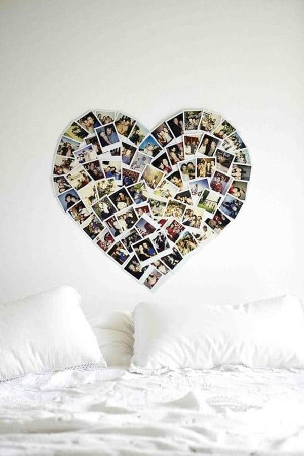 Collage con fotos para el día de San Valentín