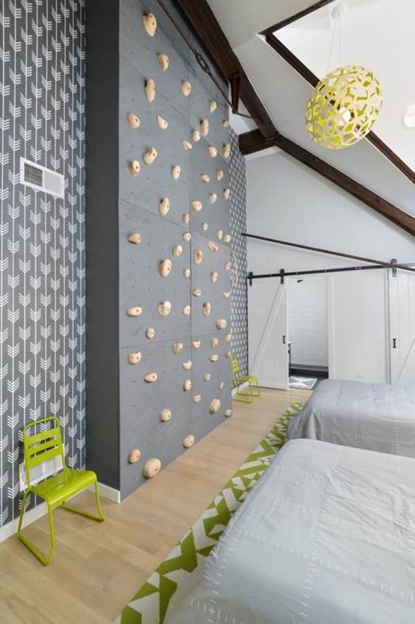 Pared para escalar dentro de casa