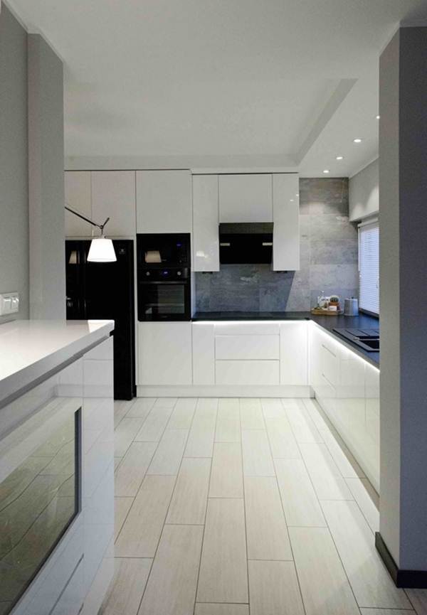 Cocina en blanco y negro