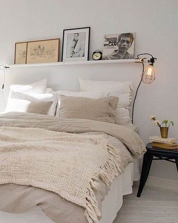 Tonos crudos y blanco para un dormitorio soft
