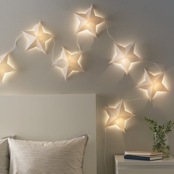 Guirnaldas de luces IKEA en forma de estrellas