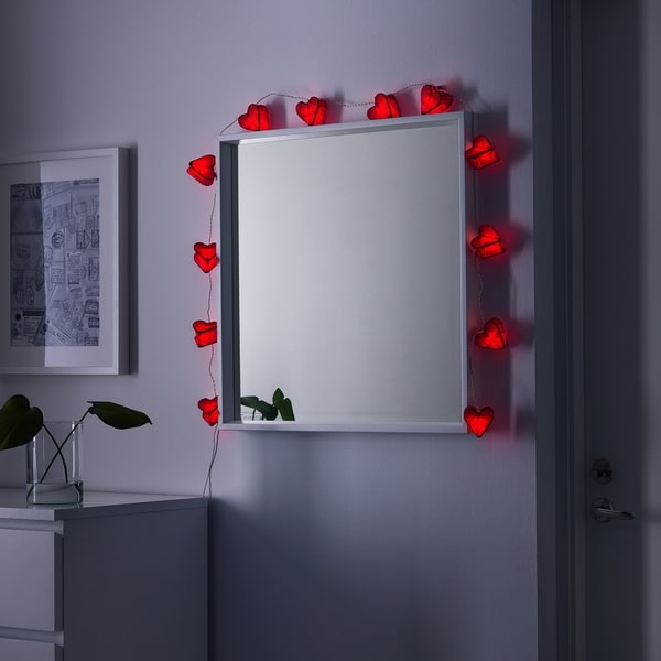 Guirnaldas de luces en forma de corazones de IKEA