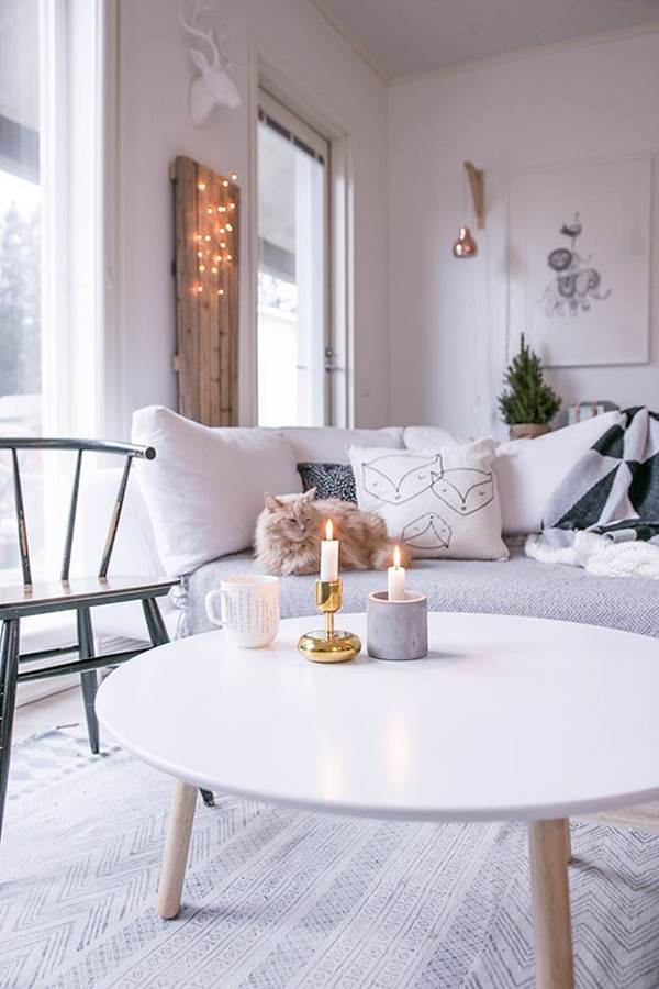 Decoración con guirnaldas de luz