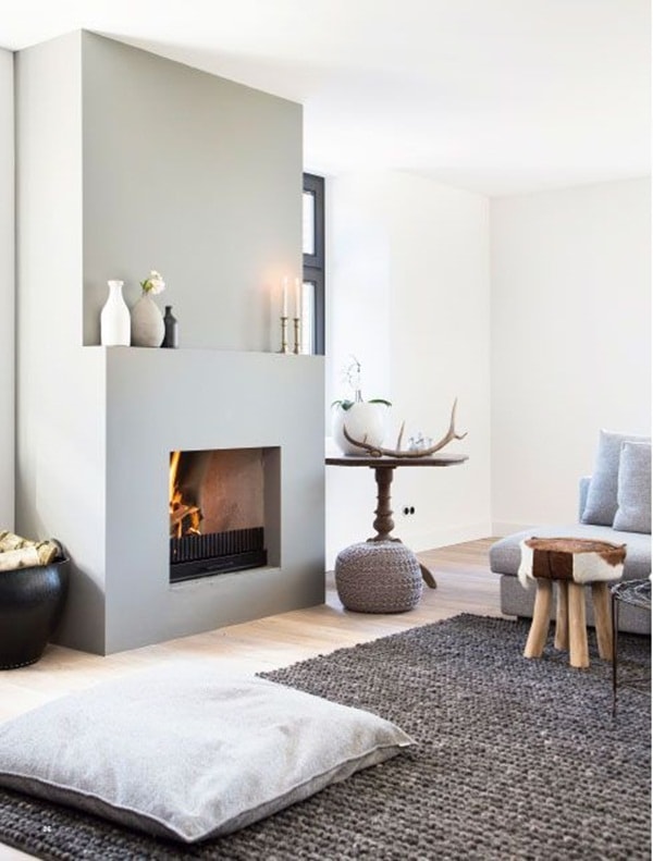 Chimenea en el salón