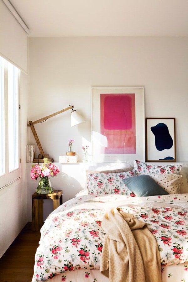 Flores en el dormitorio