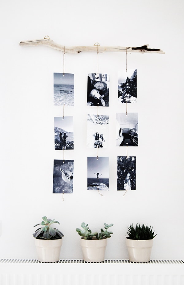 Rincón con fotos para decorar