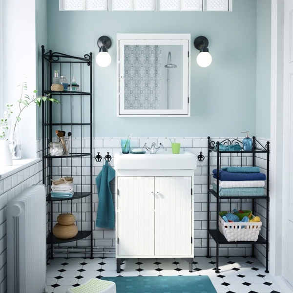 Muebles esquineros para baño
