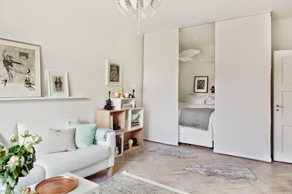 Salón y dormitorio integrados