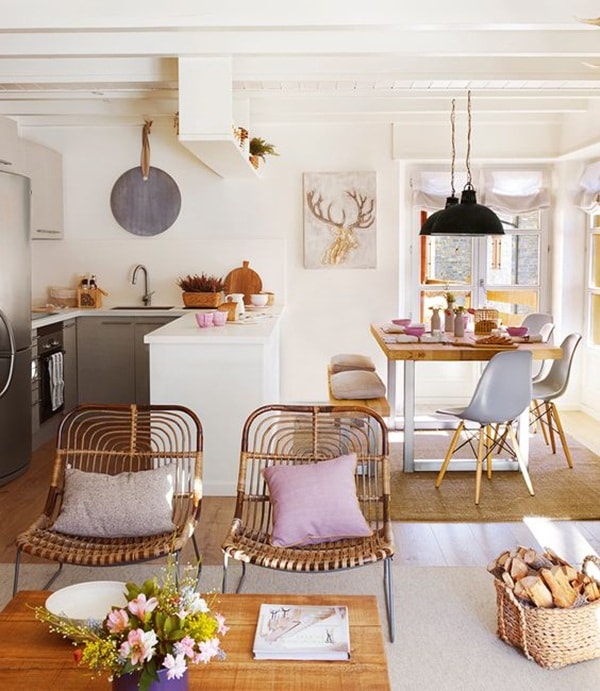 Cocina y salón integrado