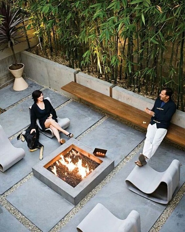 Cemento pulido para el suelo de la terraza