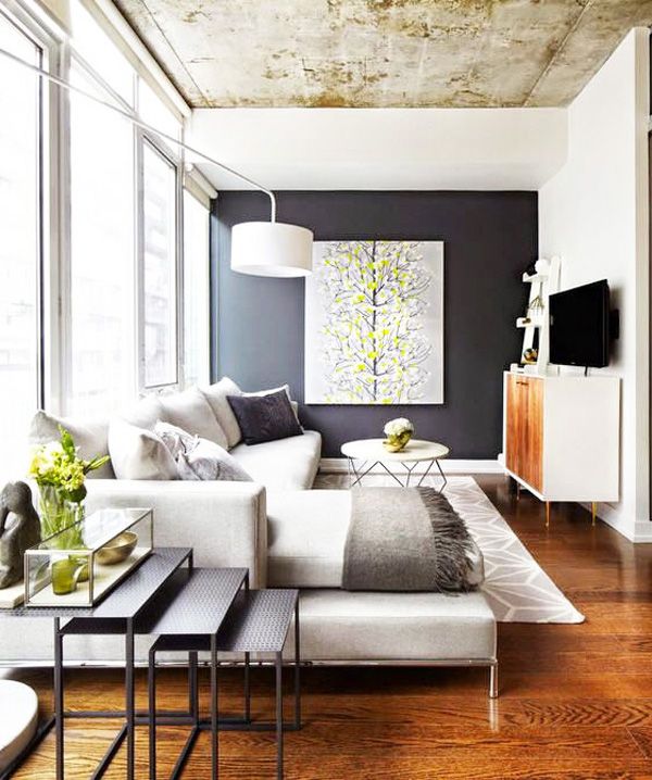 Pared diferente en el salón