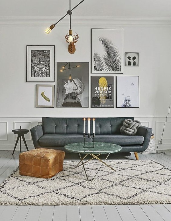 Pocos muebles para decorar salas pequeñas