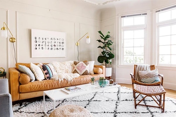 Decoración estilo nórdico bohemio