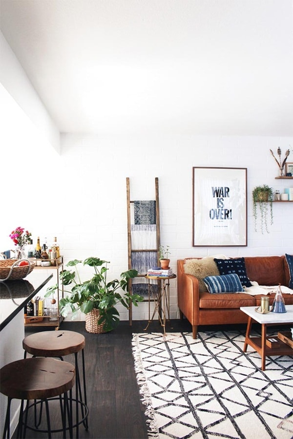 Salón nórdico bohemio
