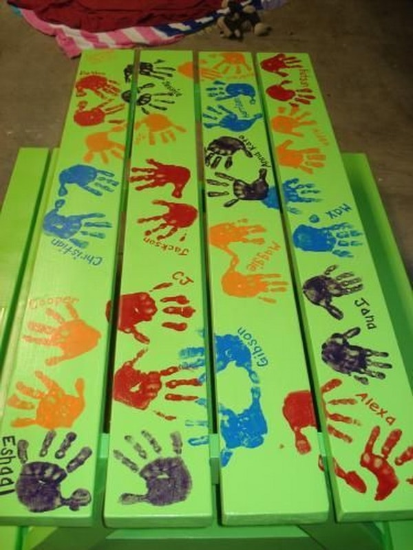 Mesas personalizadas para niños