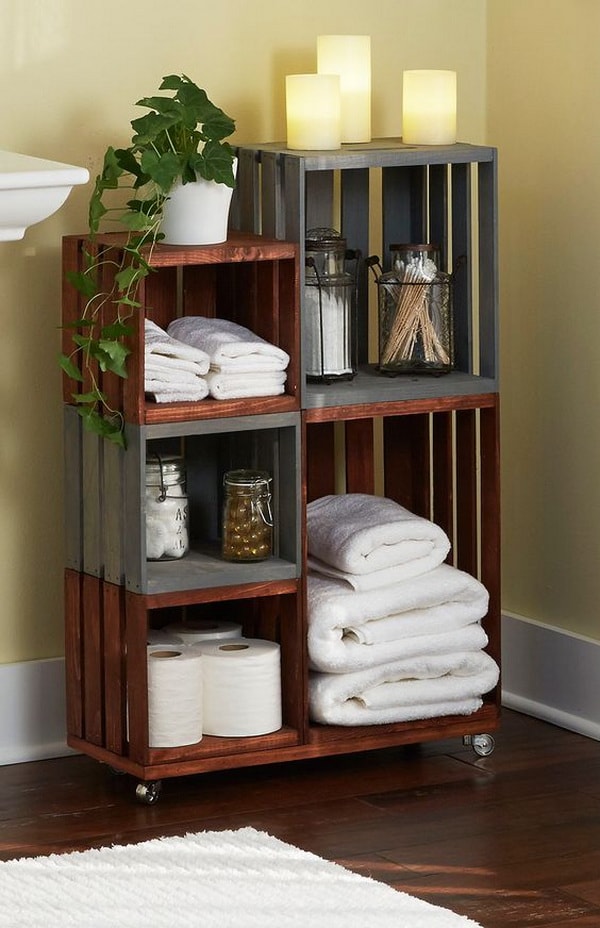 Muebles con cajas de madera