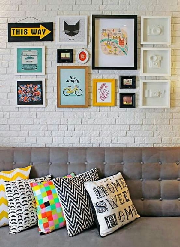 Cuadros decorativos en el salón