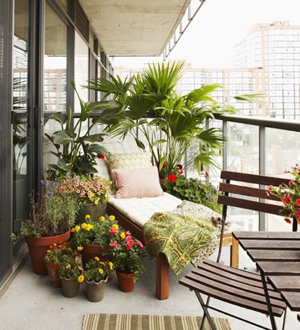 Decoración de balcones con plantas