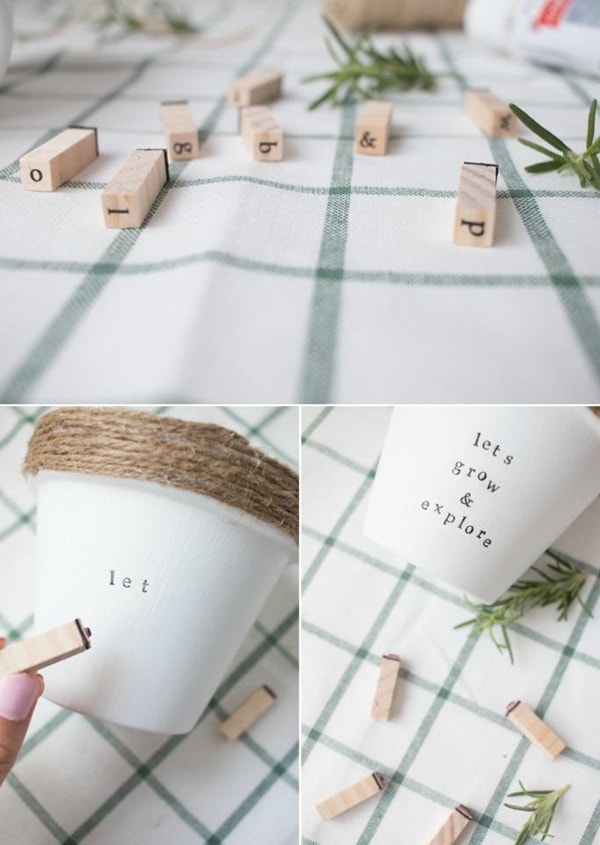 DIY macetas personalizadas