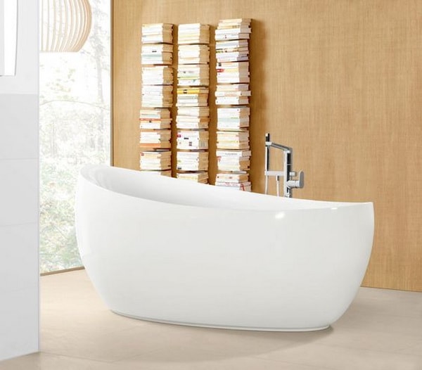 Bañera ovalada moderna