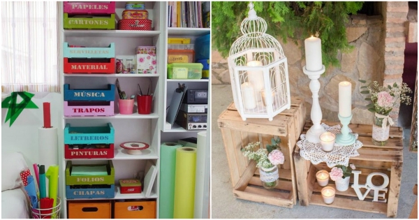 Más ideas con cajas de madera