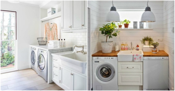 Ideas para lavaderos. Decoración de zonas de lavado y planchado.