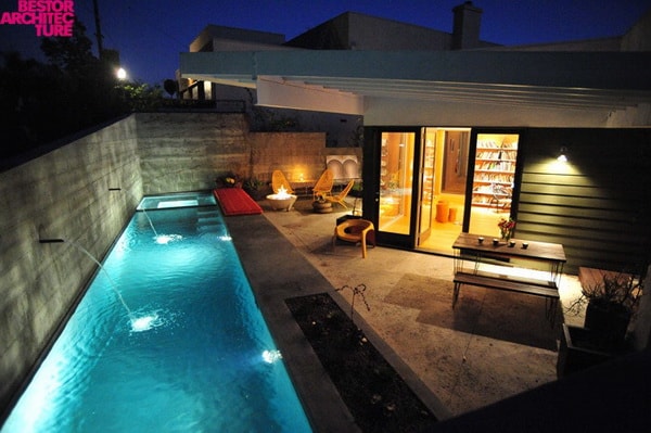 Piscina alargada