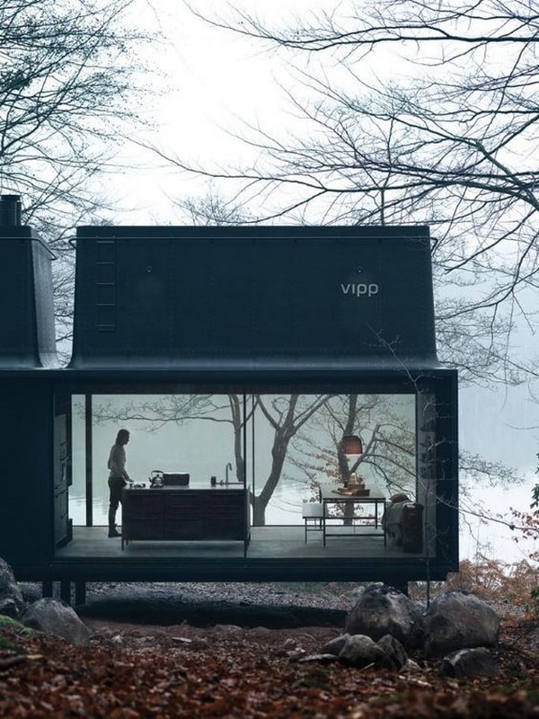 Casa prefabricada en la montaña