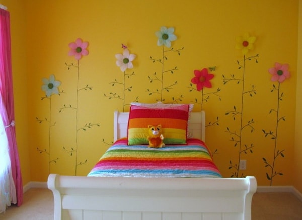 Dormitorios infantiles amarillos