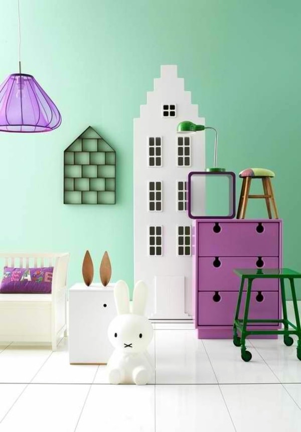 Dormitorios infantiles en color verde