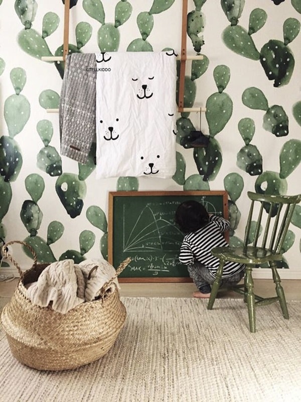 Verde en dormitorios infantiles