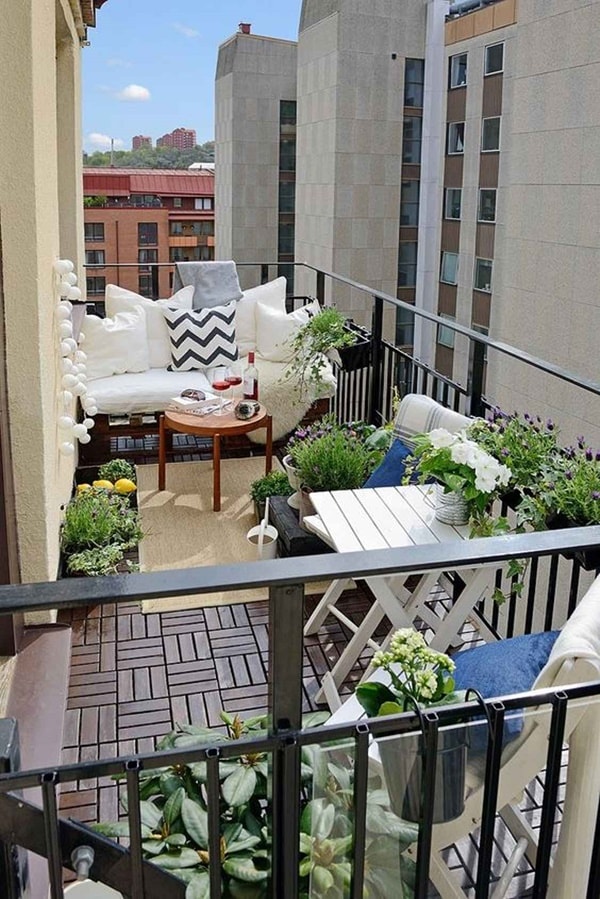 Ideas para comedores en balcones