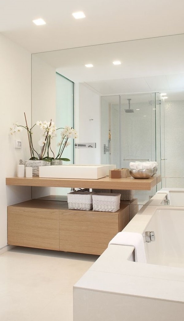 Espejos grandes para baños pequeños